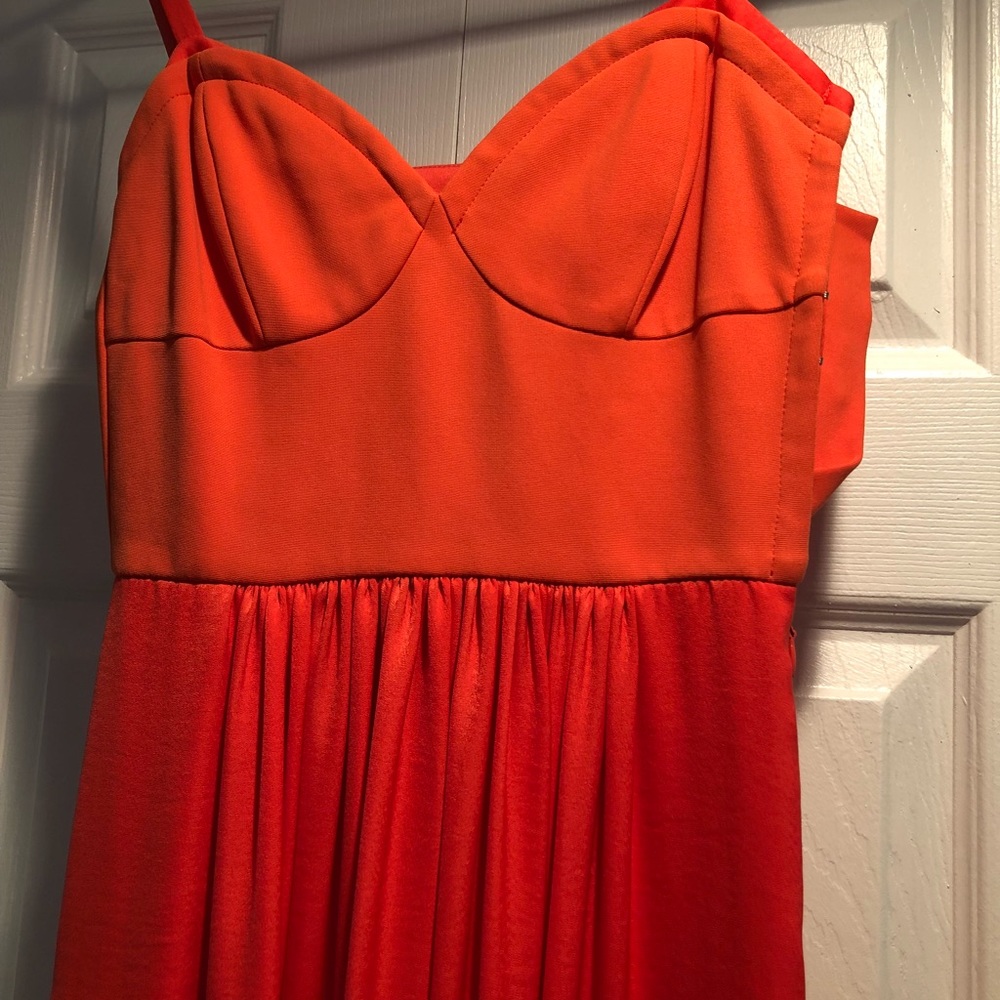 Bcbg orange maxi dress